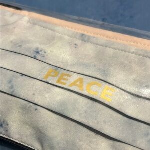 Athleta Light Blue and Beige Mask Set